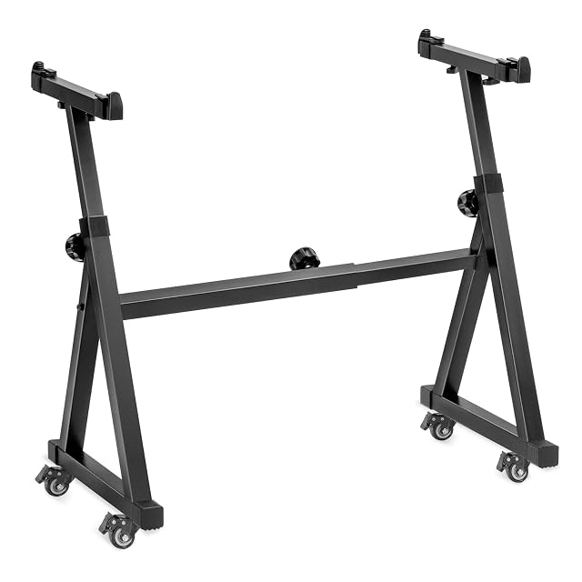 AODSK AS-ZKW Z-style keyboard stand with locking wheels