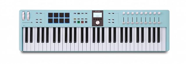 Arturia KeyLab Essential 61 mk3 MIDI controller in aquamarine