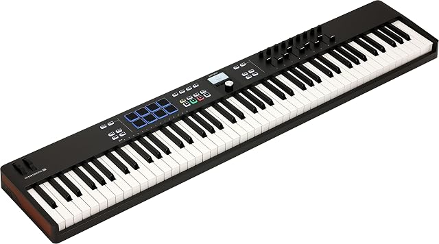 Arturia KeyLab Essential 88 mk3 MIDI keyboard controller in black