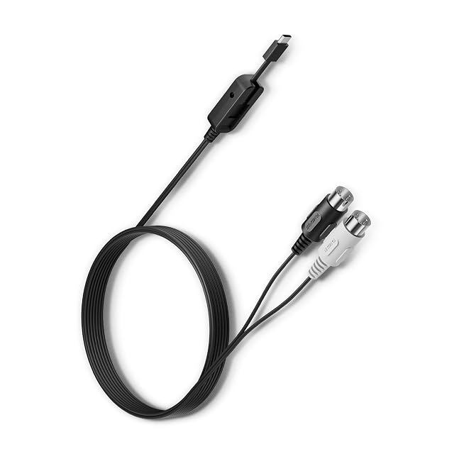 CME C2MIDI Pro USB-C MIDI cable with dual-tone connectors