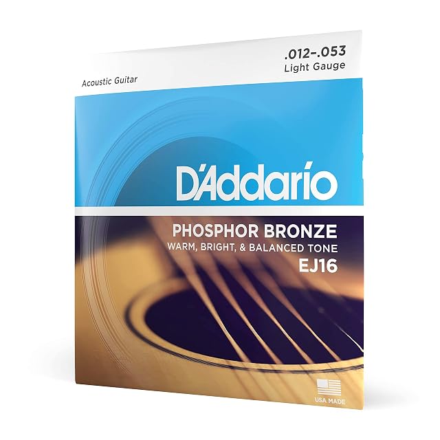 D’Addario EJ16 phosphor bronze acoustic guitar strings