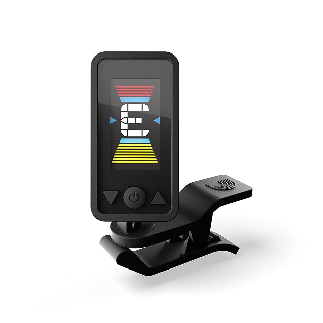 D'Addario Eclipse clip-on guitar tuner in black