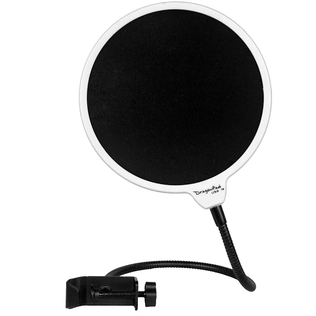 Dragonpad USA 6-inch dual-layer pop filter with clamp