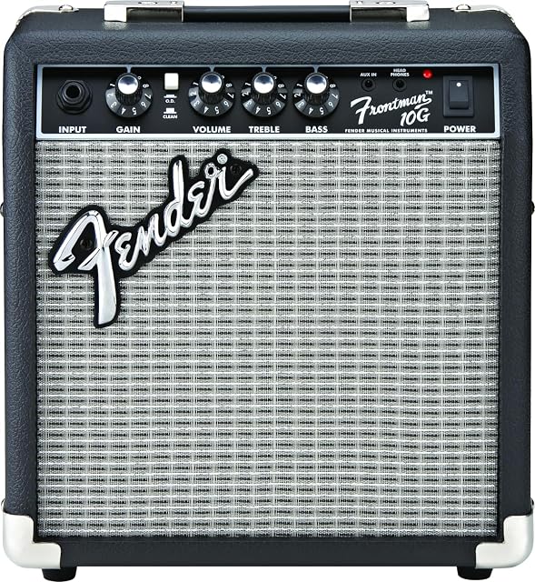 Fender Frontman 10G practice guitar amplifier with silver grille