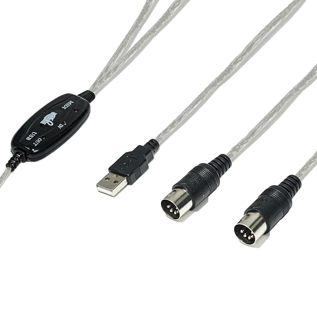 GREATLINK MIDI to USB cable with in and out activity lights