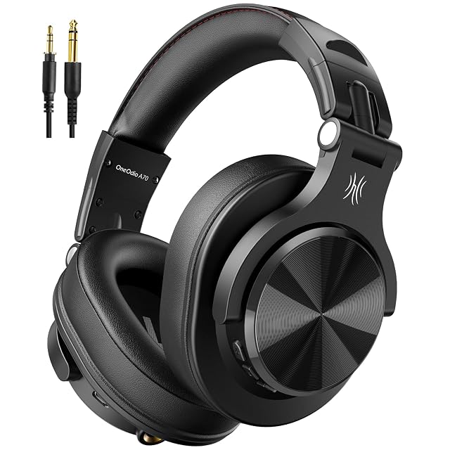 OneOdio A70 Bluetooth over-ear headphones in black