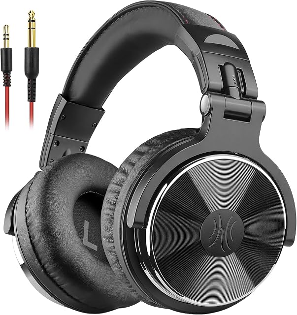 OneOdio Pro-10 wired over-ear DJ headphones in black