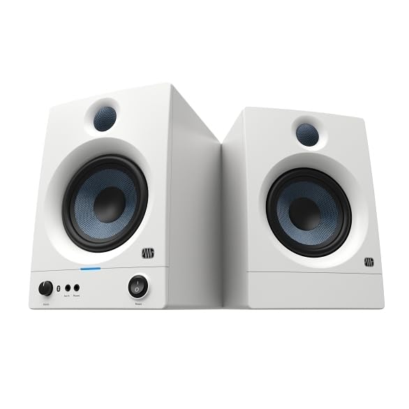 PreSonus Eris 5BT Gen 2 studio monitors, pair, in white