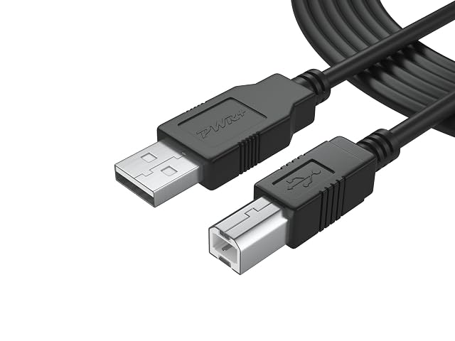 PWR+ six-foot USB 2.0 type A to type B cable