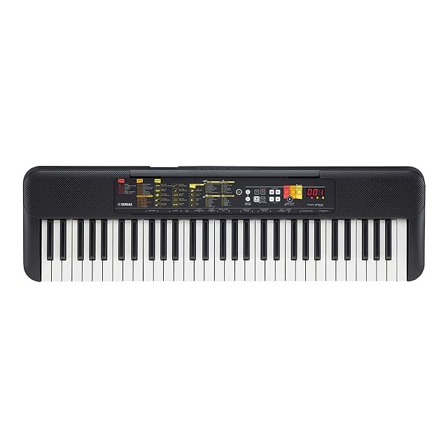 Yamaha PSR-F52 compact beginner keyboard in black